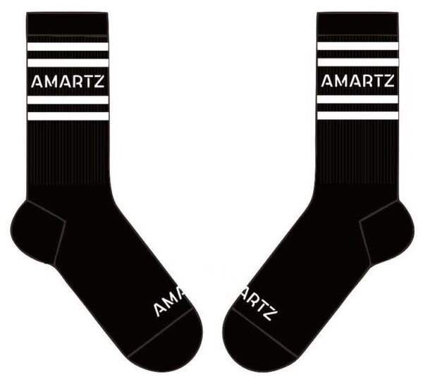 AMARTZ BLACK SOCKS     (2 Pairs per pack)