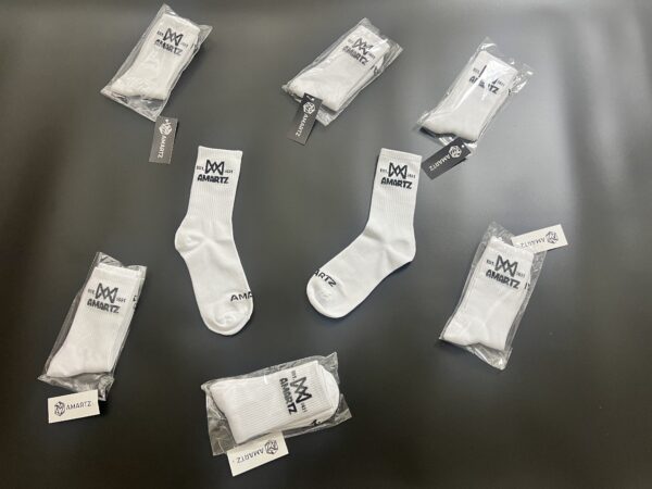 AMARTZ WHITE SOCKS     (2 Pairs per pack) - Image 2