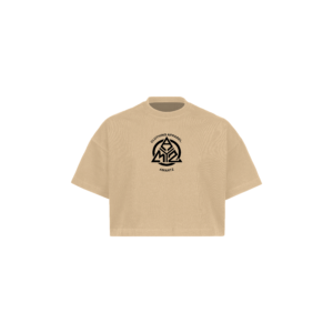 AMARTZ CROISSANT CROPPED OVERSIZED TEE